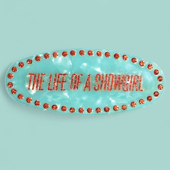 Taylor Swift Pearlescent Hair Brush & Barrette Gift Set The Life of a Showgirl - Picture 11 of 12